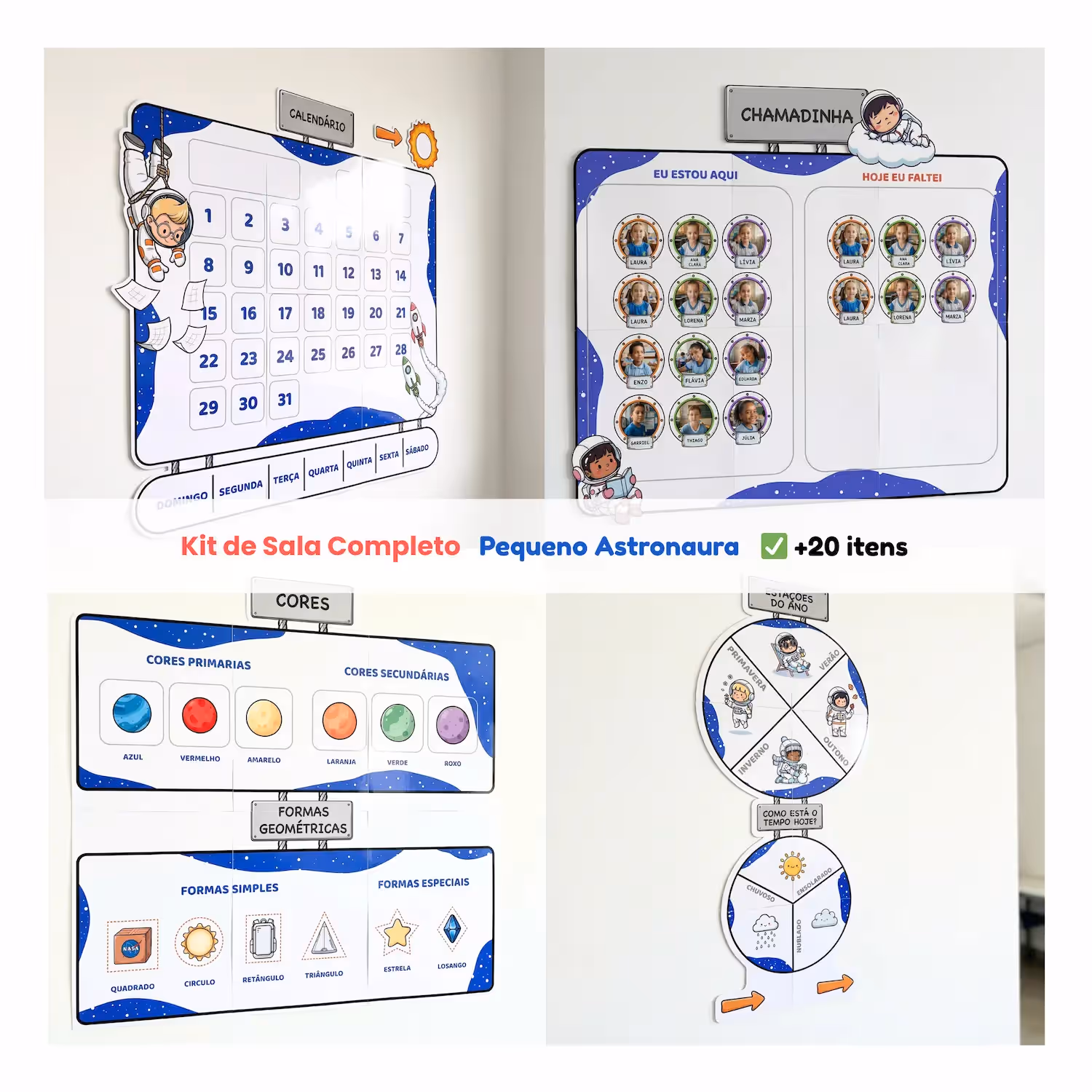Kit de Sala Completo - Pequeno Astronauta